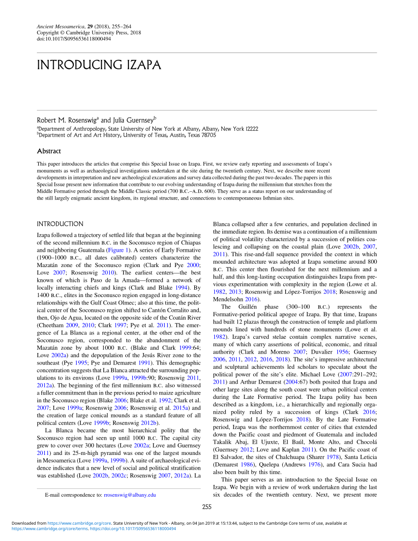 New World Archaeological Foundation map of Izapa (from Lowe et al