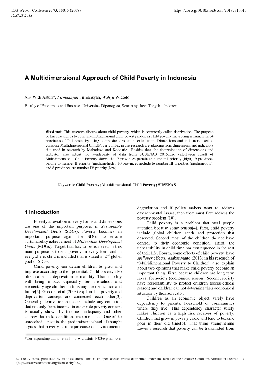 multidimensional poverty research paper