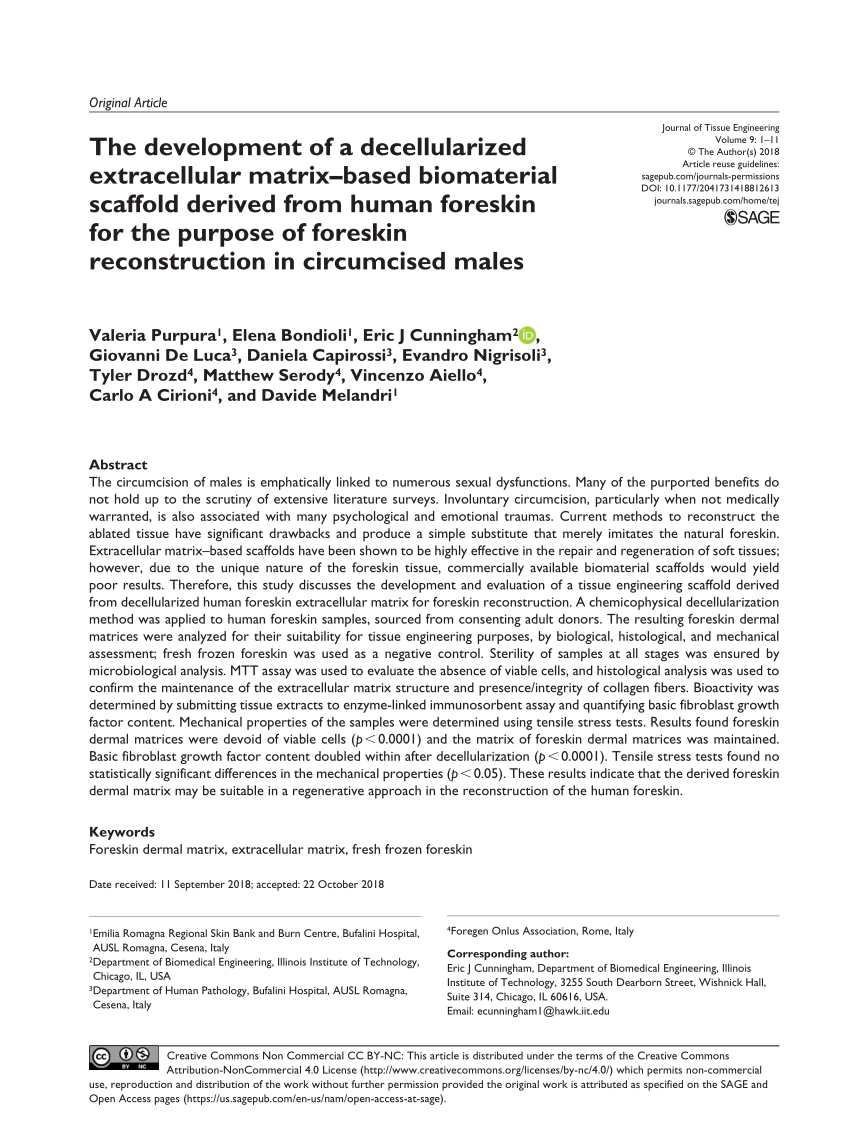 (PDF) The development of a decellularized extracellular matrix