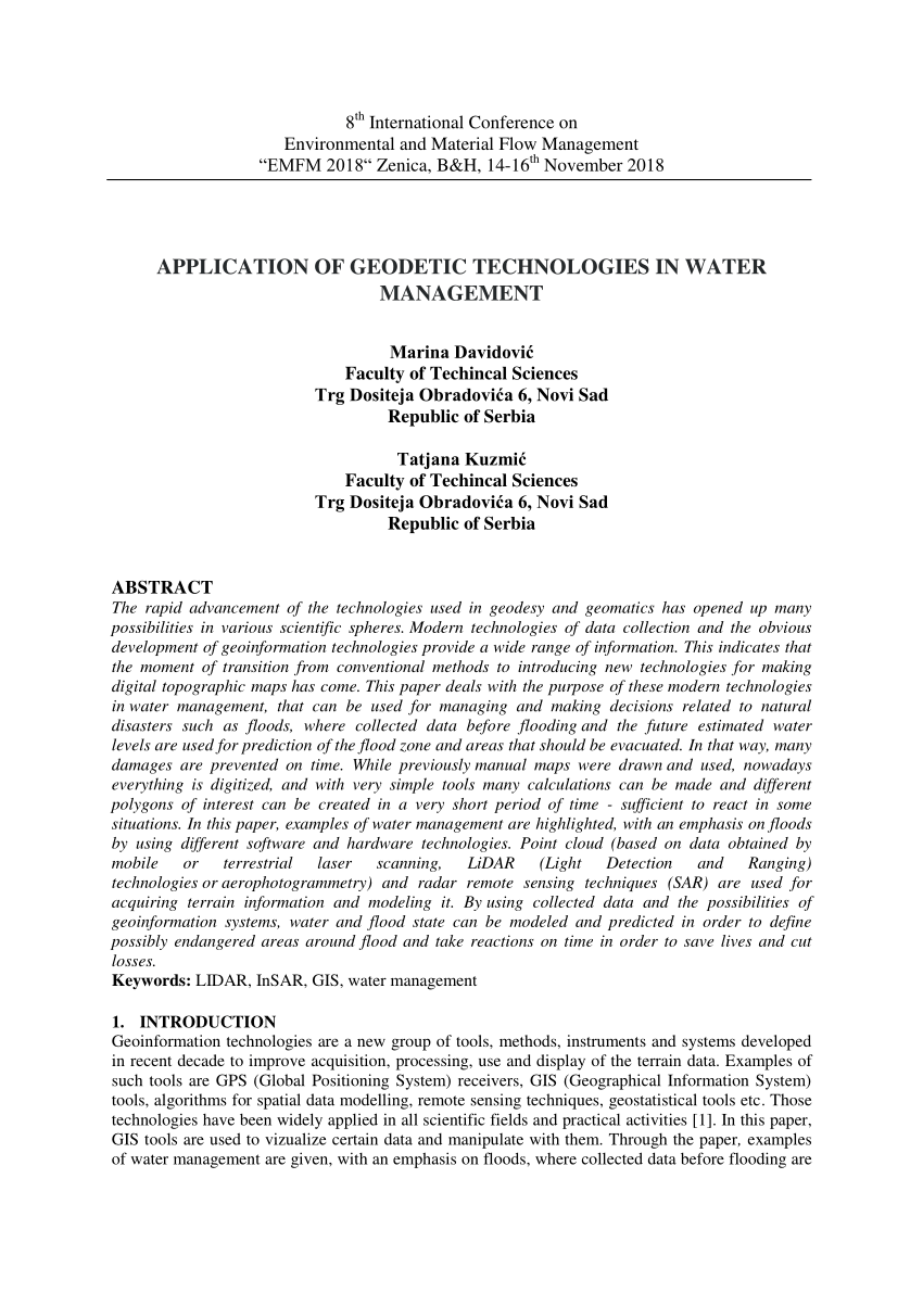 research proposal related to geodetic engineering