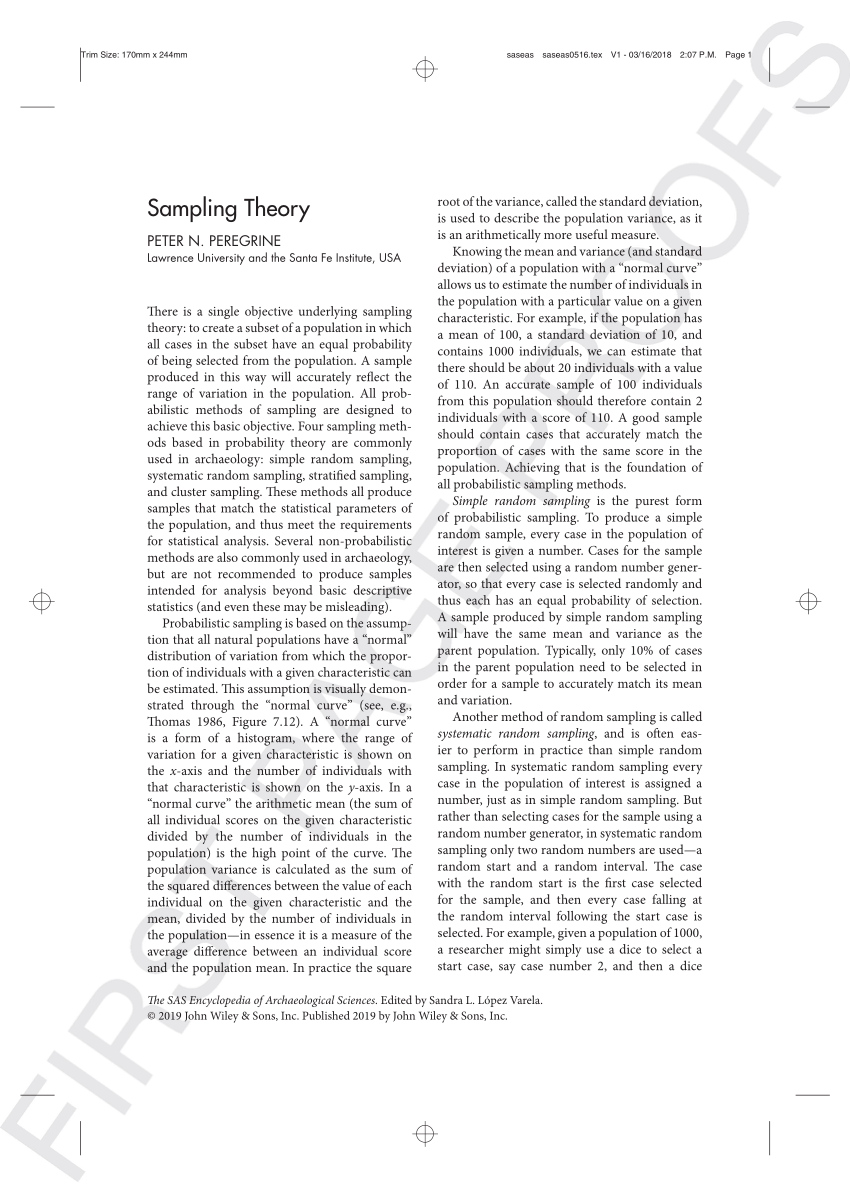 (PDF) Sampling Theory