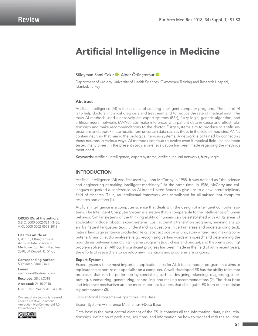 artificial intelligence based research paper