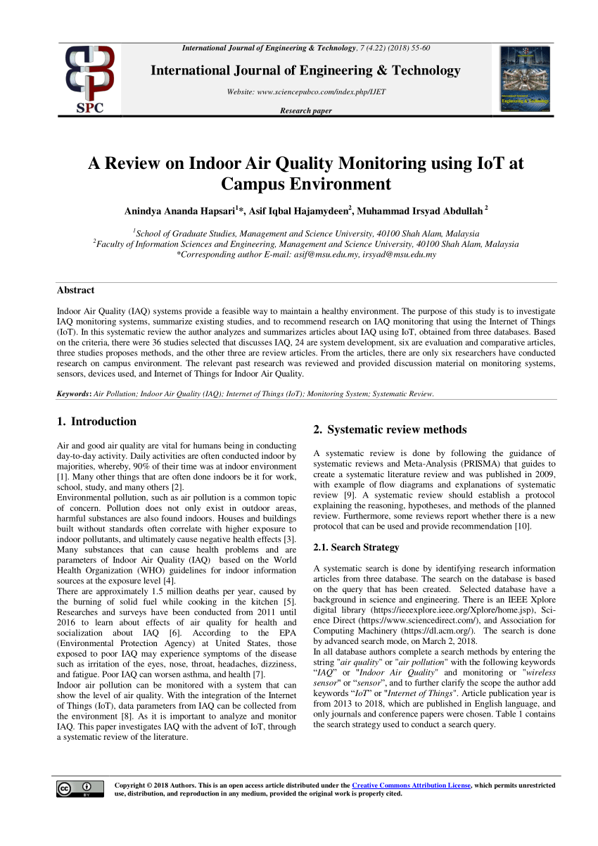 indoor air quality research paper