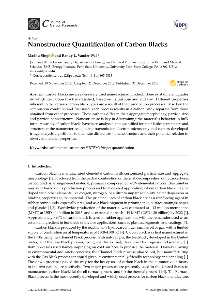 Raman microspectroscopy characterization of carbon blacks