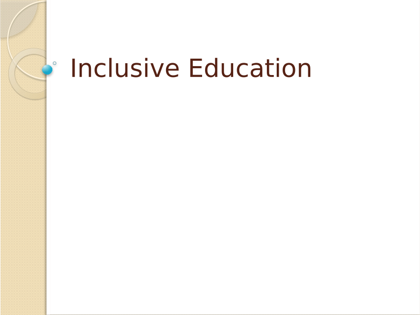 research title about inclusive education
