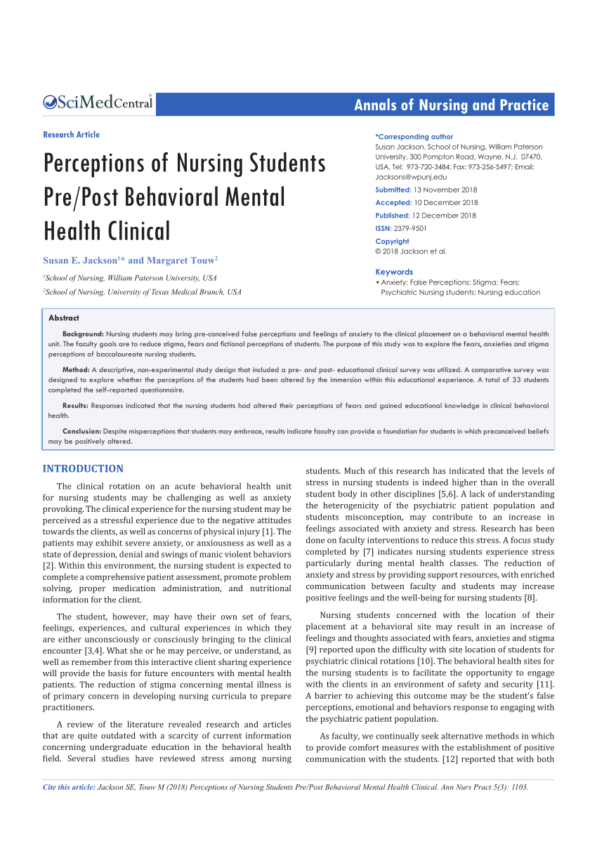 research topic for mental health nursing
