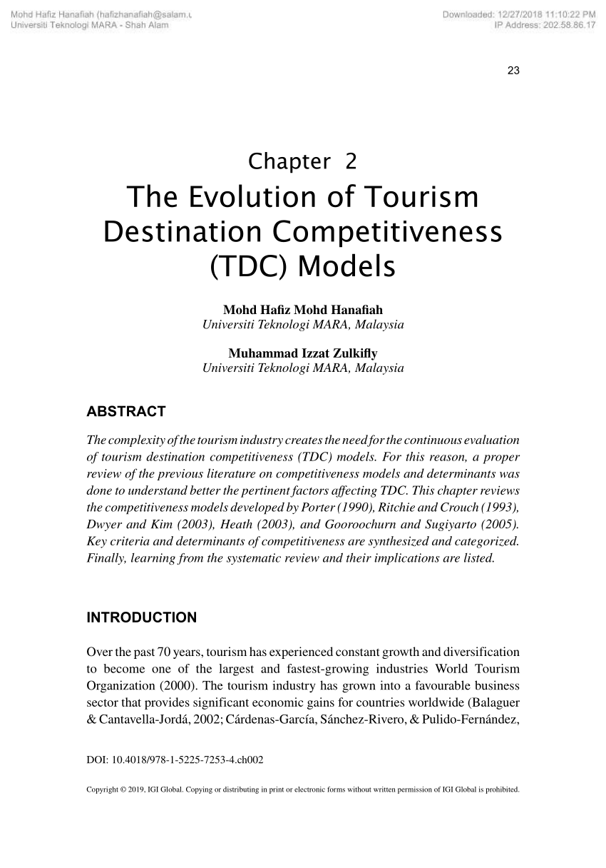 essay on evolution of tourism