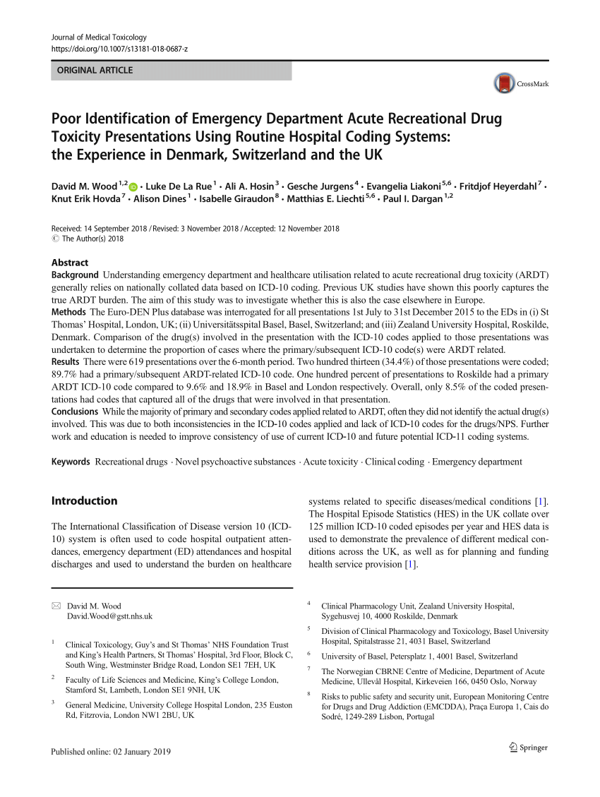 Pdf Poor Identification Of Emergency Department Acute