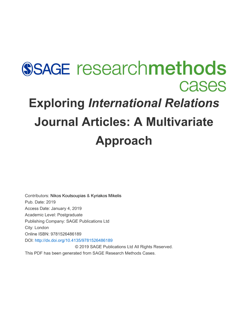 research articles international relations