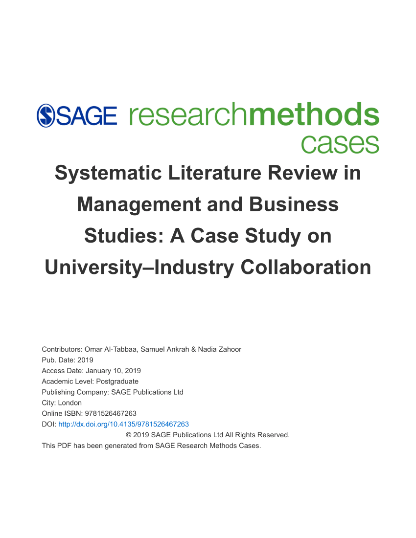 SAGE Business Cases, Reference eReviews