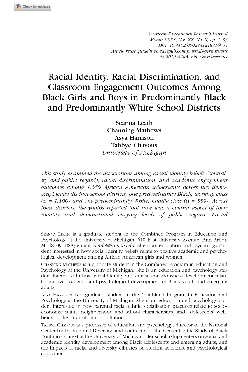 essay on racial identity
