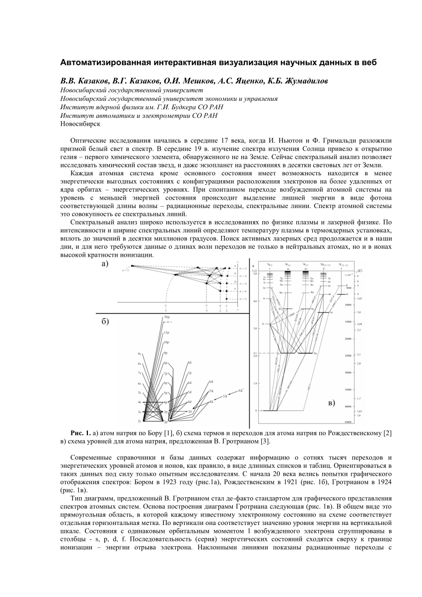 PDF) Автоматизированная Интерактивная Визуализация Научных Данных.