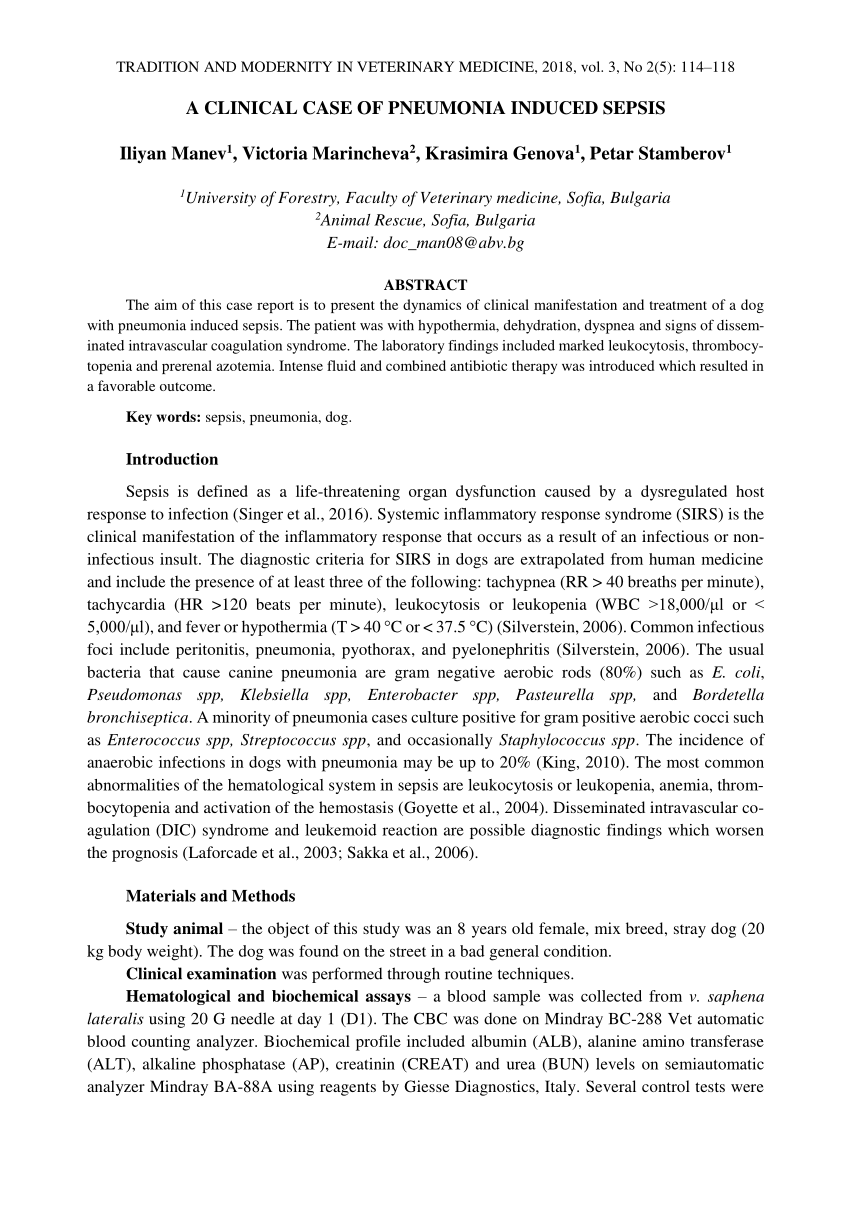 case study sepsis pneumonia