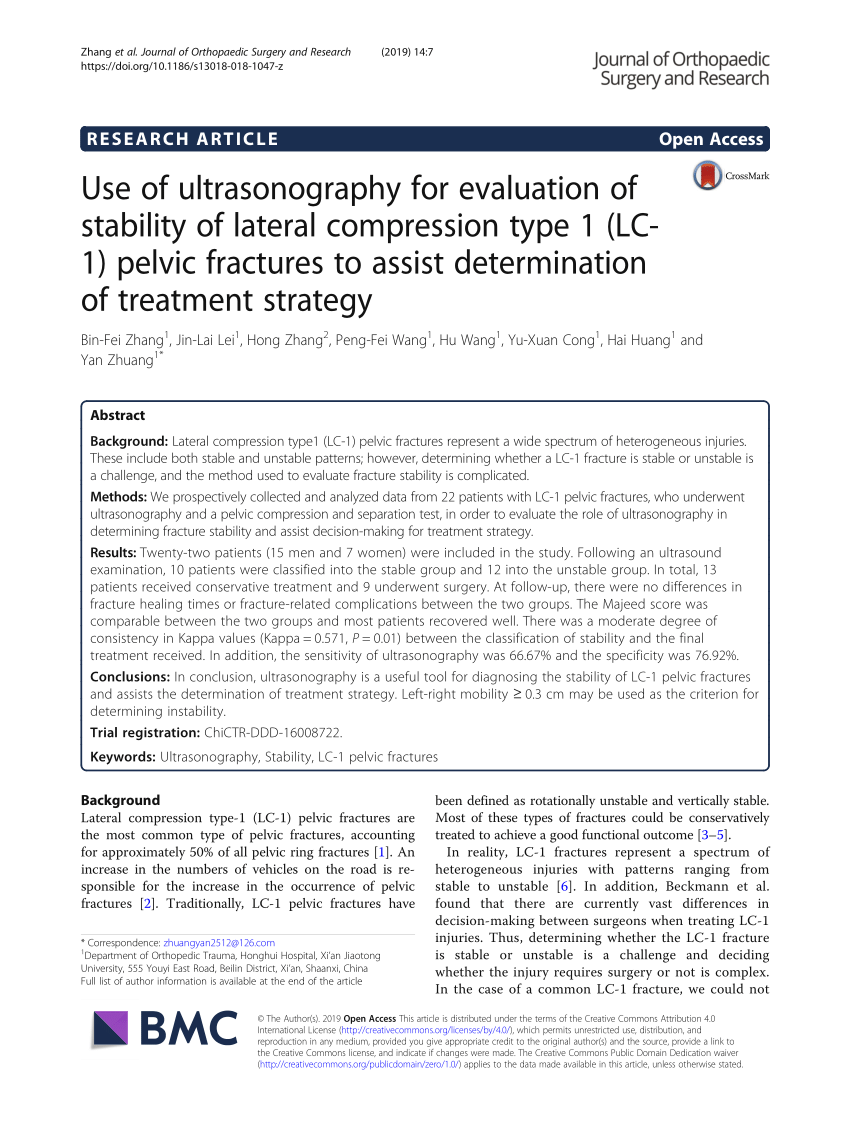 Pdf Use Of Ultrasonography For Evaluation Of Stability Of Lateral
