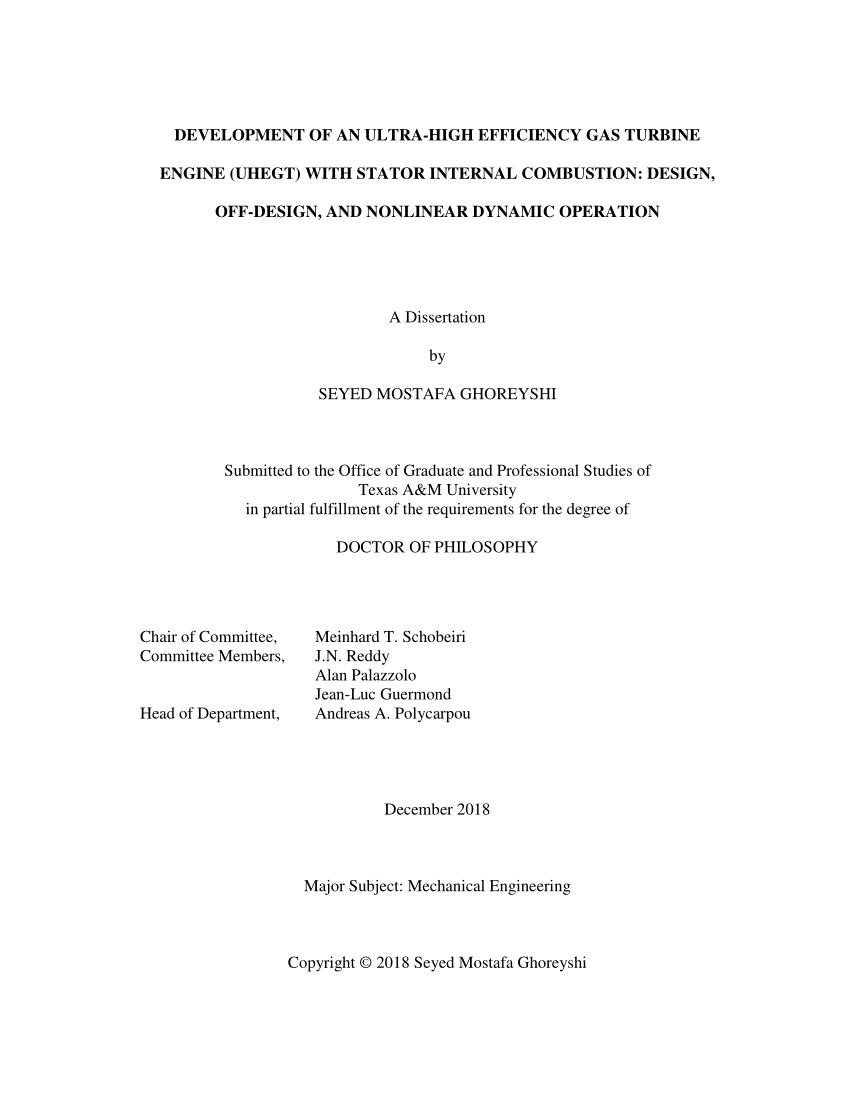 Phd thesis internal combustion engine