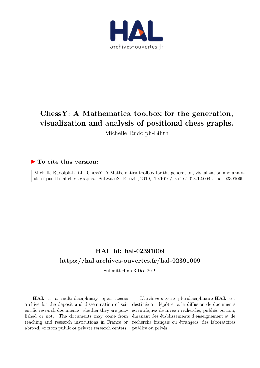PDF] ChessY: A Mathematica toolbox for the generation