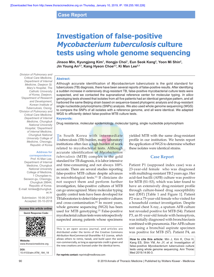 tuberculosis research paper