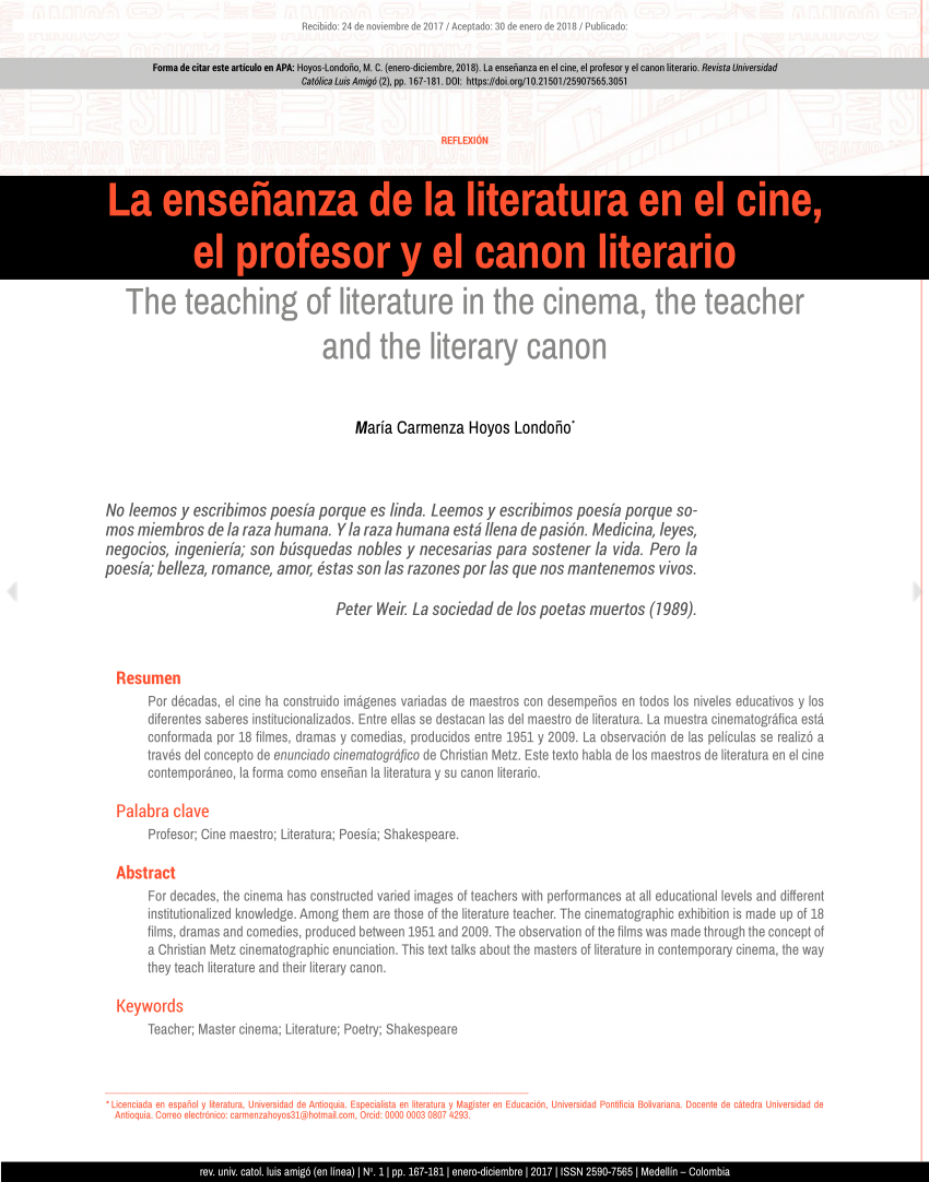 El Club de Los Poetas Muertos, PDF, Maestros