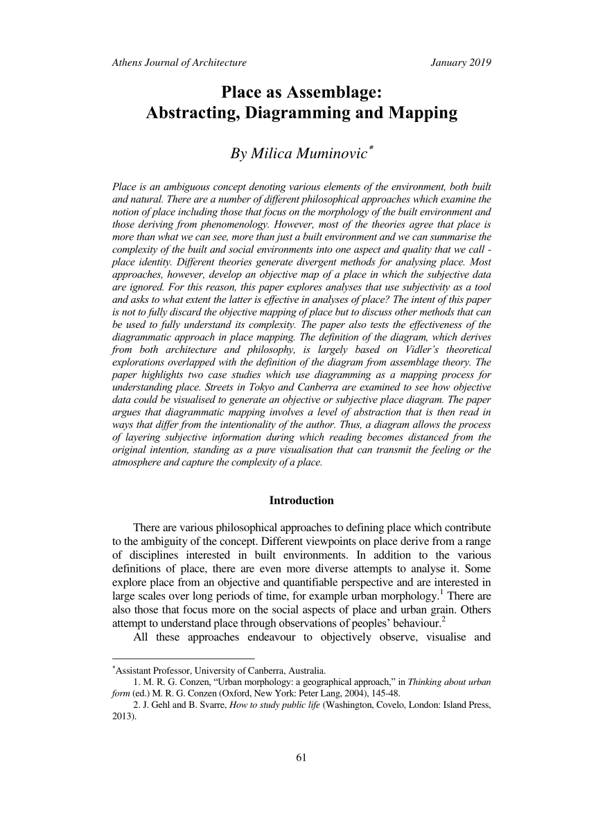 PDF) Cities as Assemblages. Proceedings of the XXVI International Seminar  on Urban Form 2019 2-6 July 2019, Nicosia, Cyprus. Volume 2.