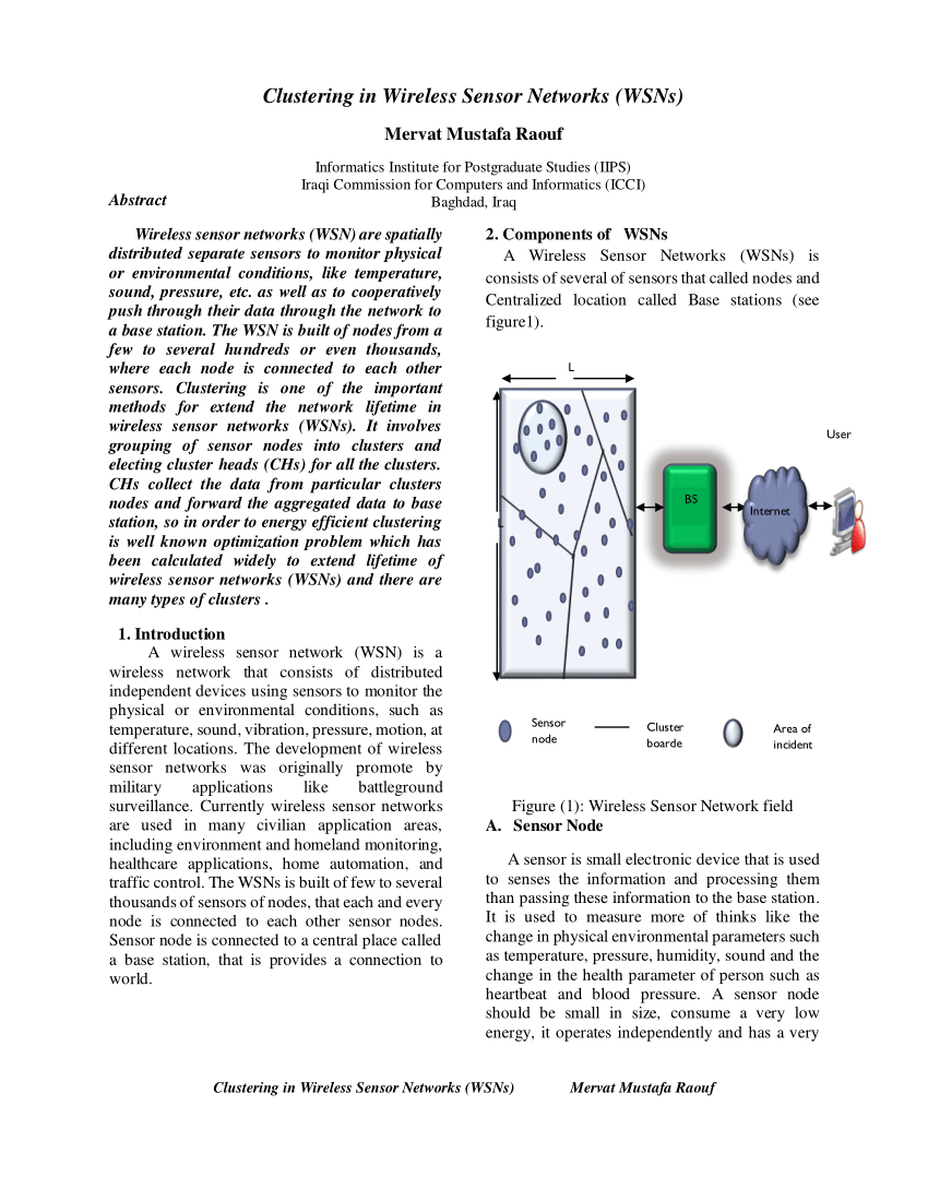 ieee research paper on sensor network