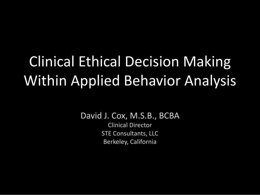 decision analysis and behavioral research pdf