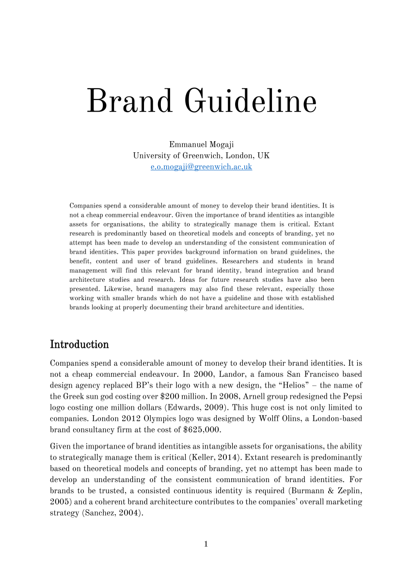 PDF) Brand Guideline