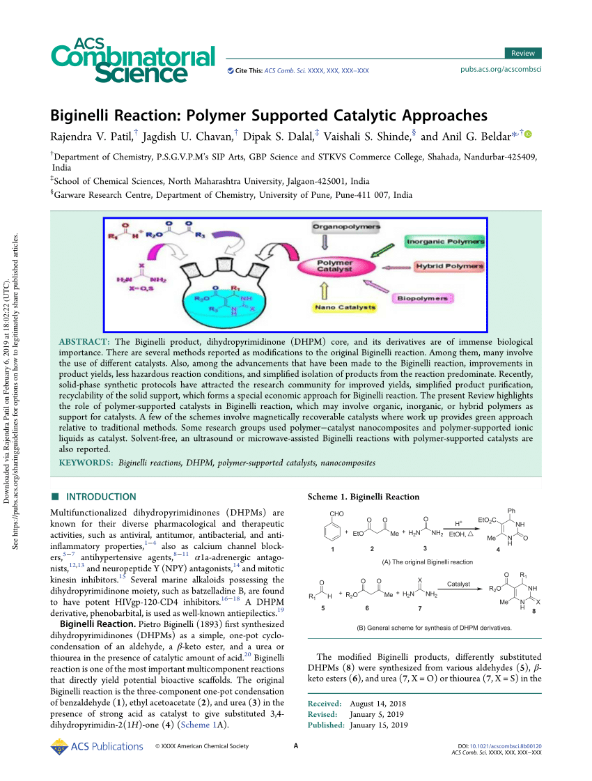 biginelli reaction research paper