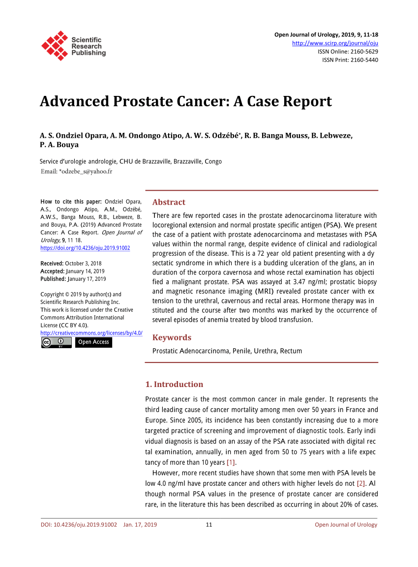 cancer of the prostate pdf