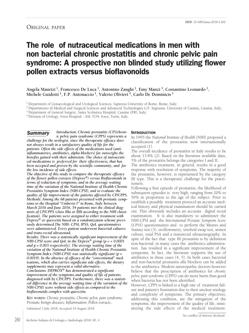 [PDF] Krónikus prosztatitisz és krónikus kismedencei fájdalom szindróma | Semantic Scholar
