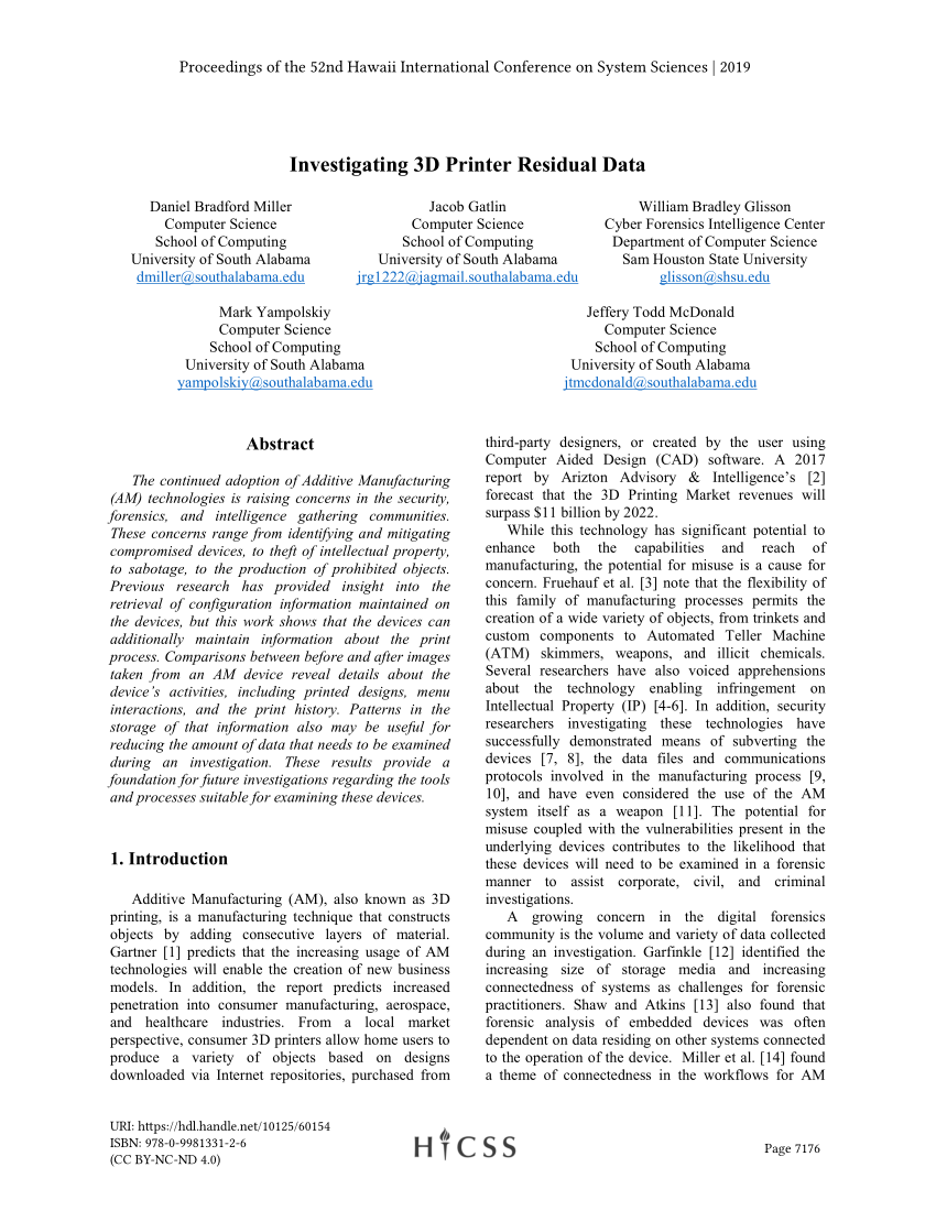 PDF] Implications of Malicious 3D Printer Firmware