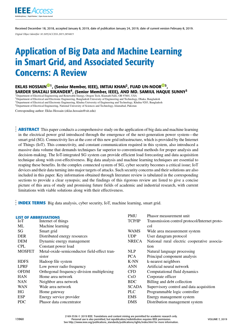 big data and machine learning research papers