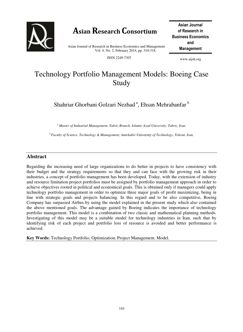 boeing project management case study