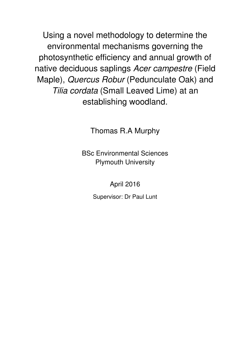 Phd thesis in environmental chemistry