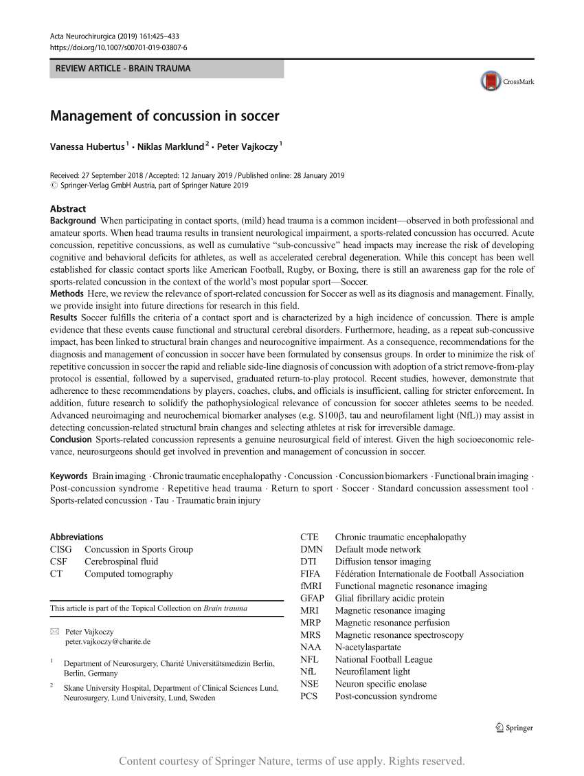 Study: Cumulative force of impacts — not concussions — predicts CTE : r/MLS