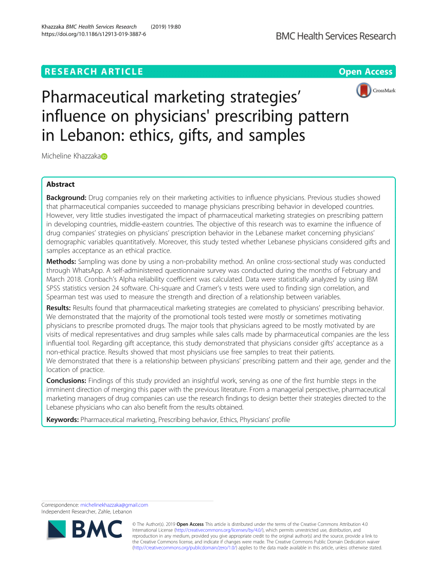 Dissertation pharmaceutical marketing