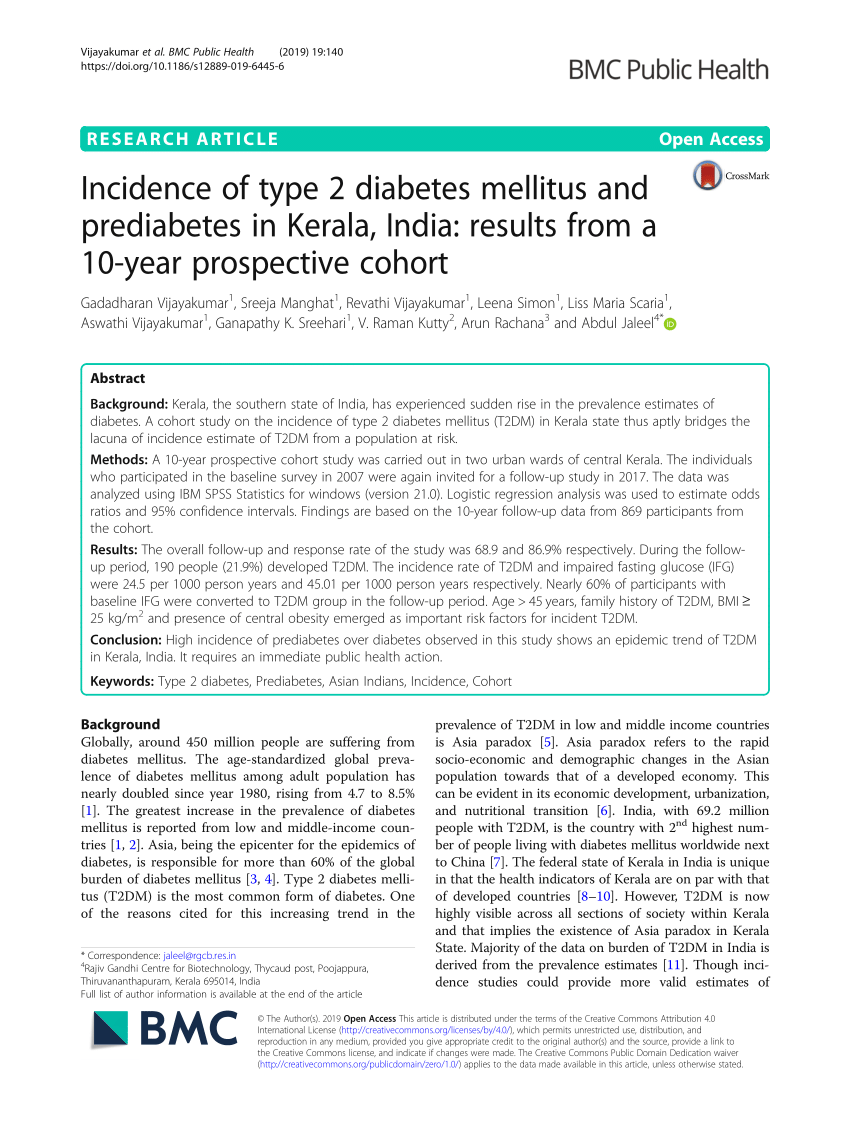 research paper on diabetes mellitus in india