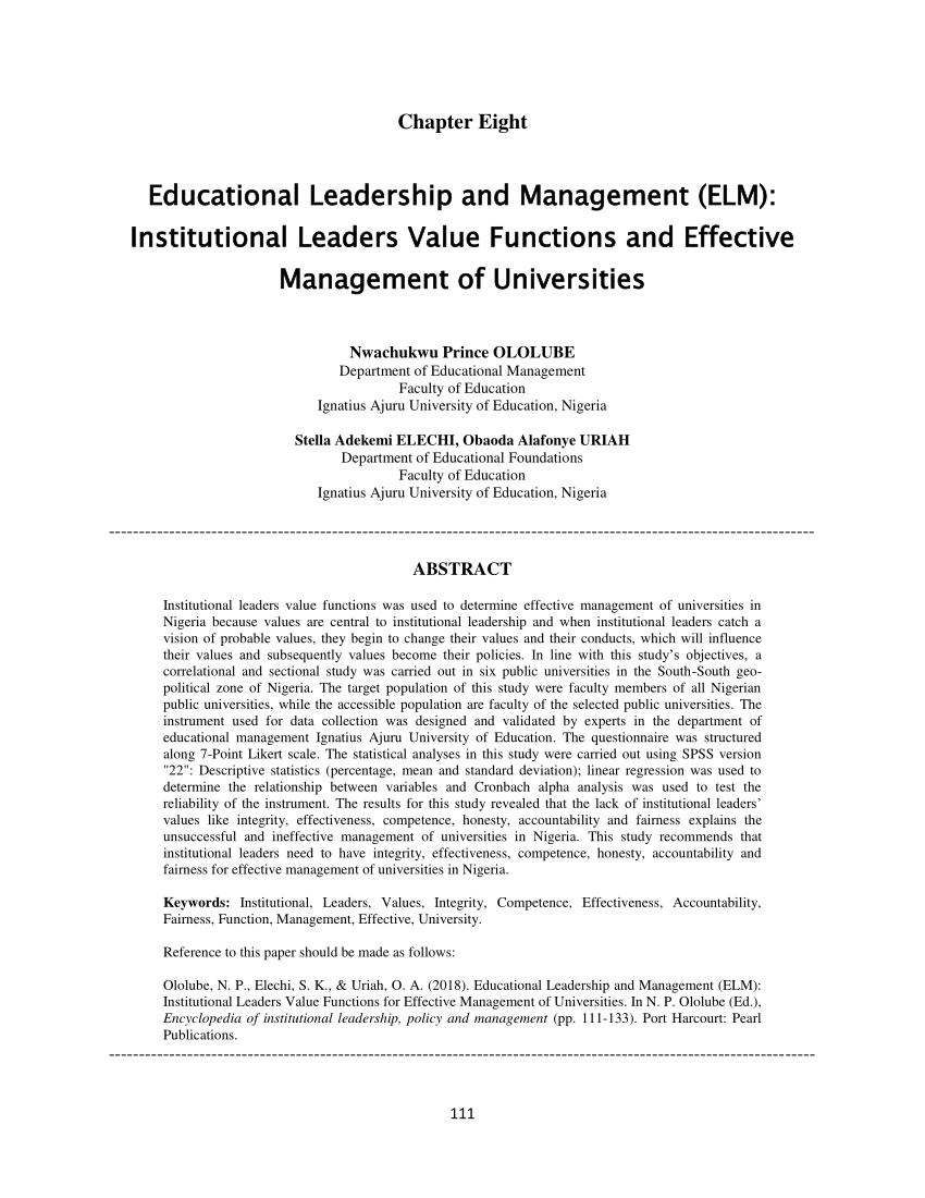master thesis in educational leadership