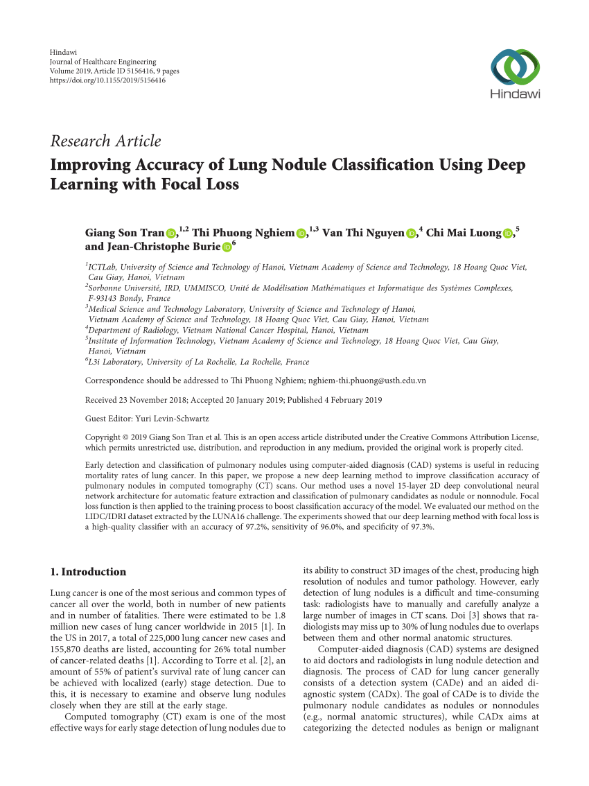 (PDF) Improving Accuracy of Lung Nodule Classification Using Deep ...