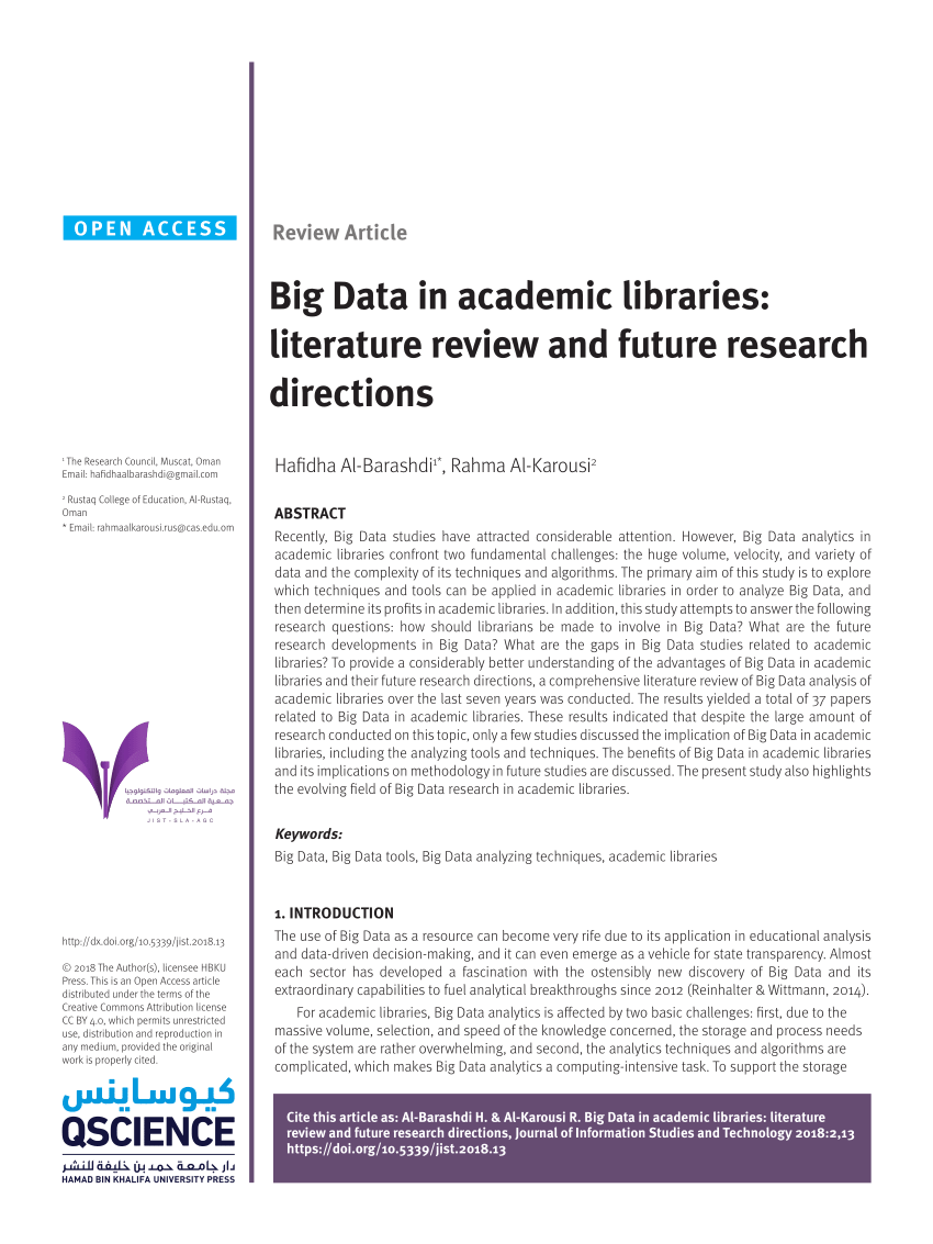 literature review directions for future research