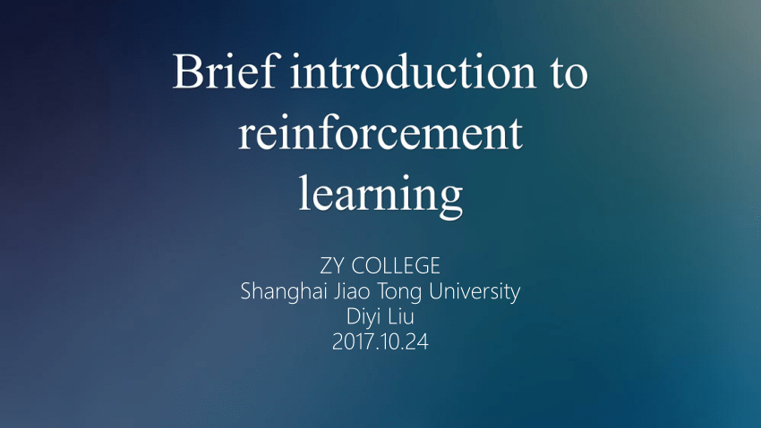 reinforcement learning research papers pdf