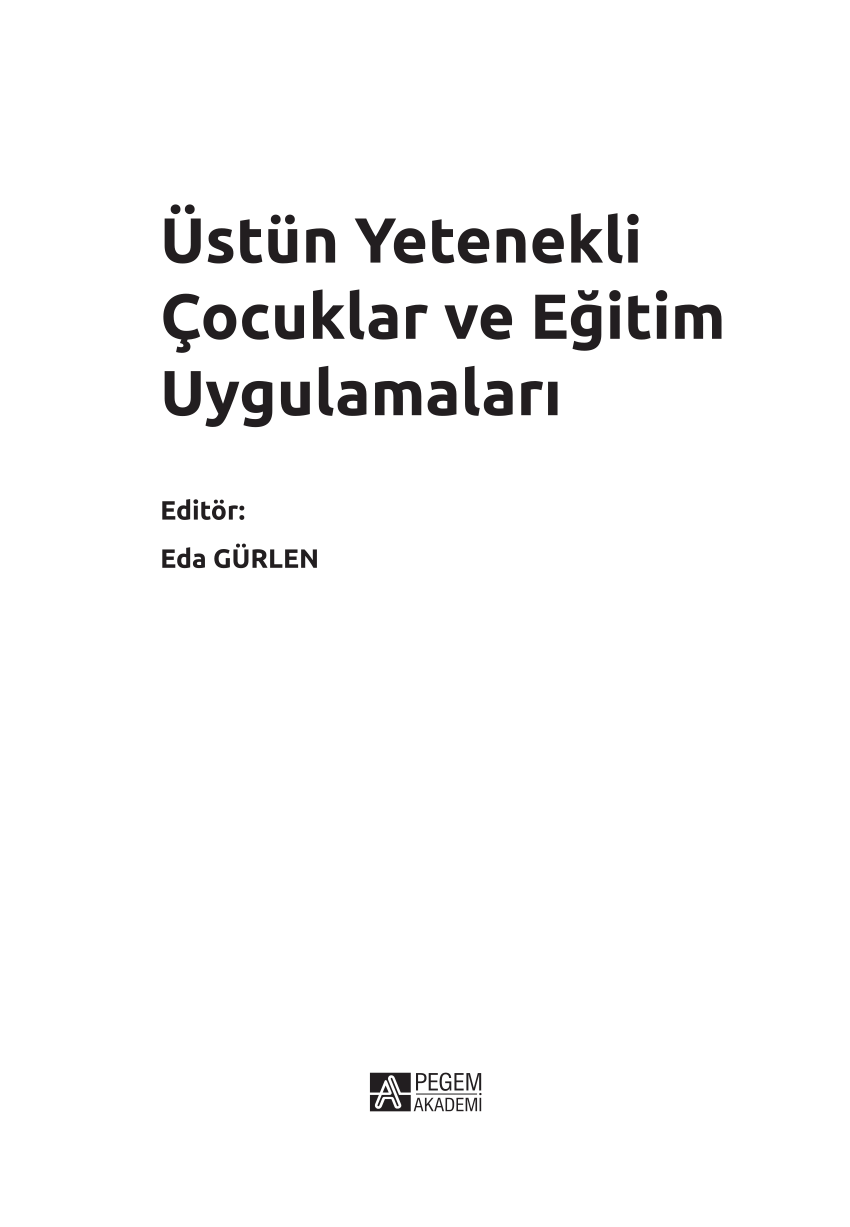 pdf ustun yetenekli cocuklar ve egitim uygulamalari