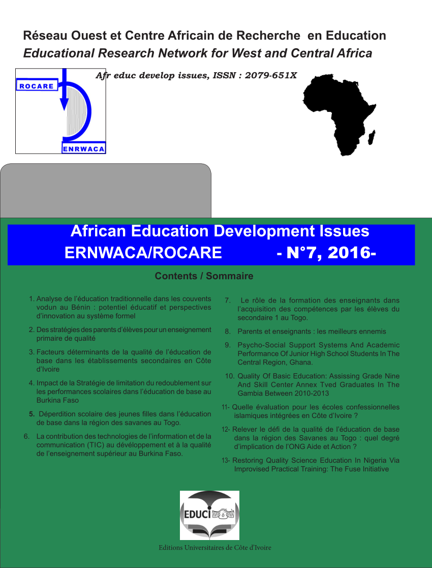 Pdf Le Role De La Formation Des Enseignants Dans L Acquisition Des Competences Par Les Eleves Du Secondaire 1 Au Togo