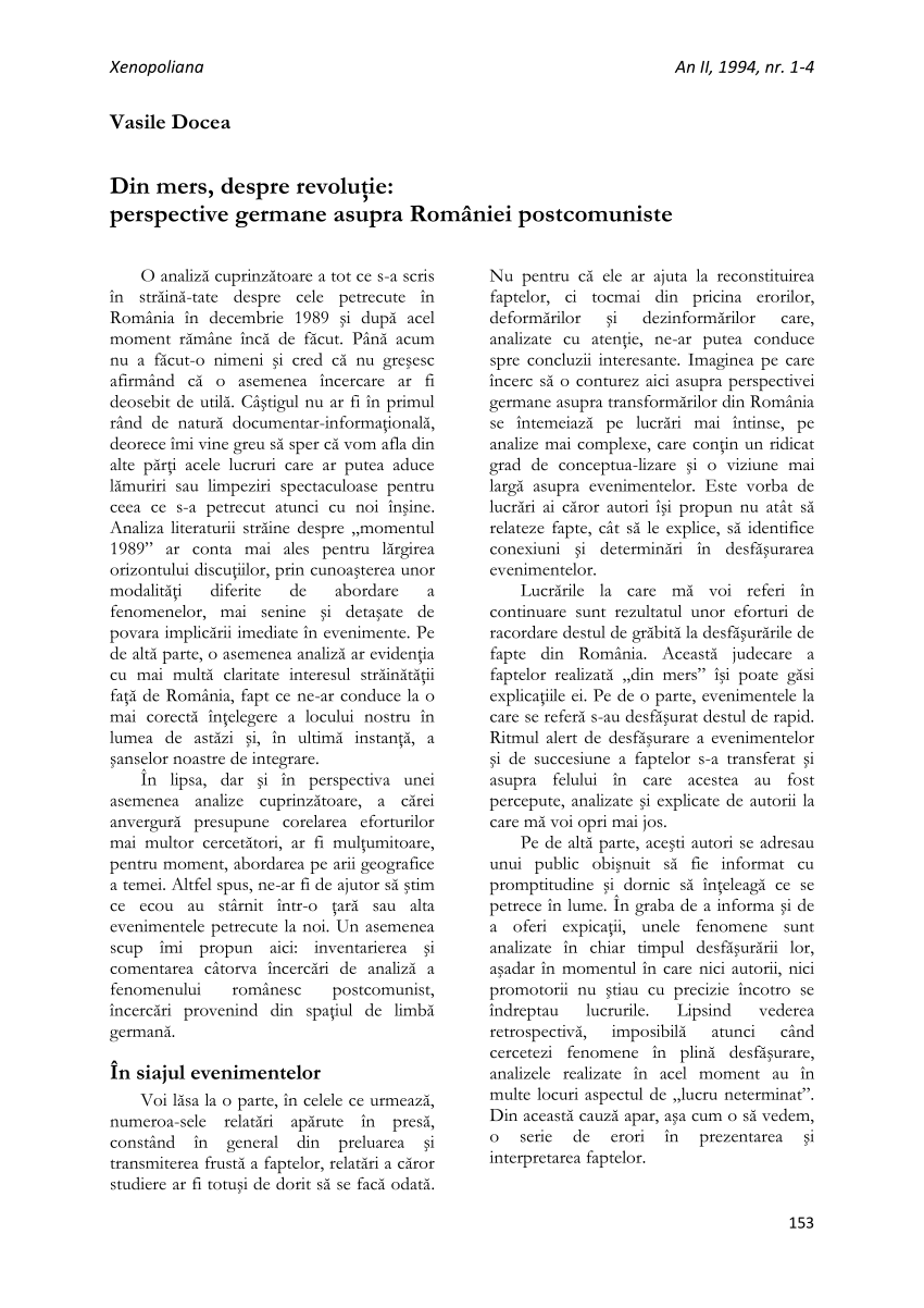 order village Bathtub PDF) Din mers despre revoluție: perspective germane asupra României  postcomuniste. In Xenopoliana. Buletin al Fundației Academice "A. D.  Xenopol", Iași, an II, 1994, nr. 1-4, p. 153-159