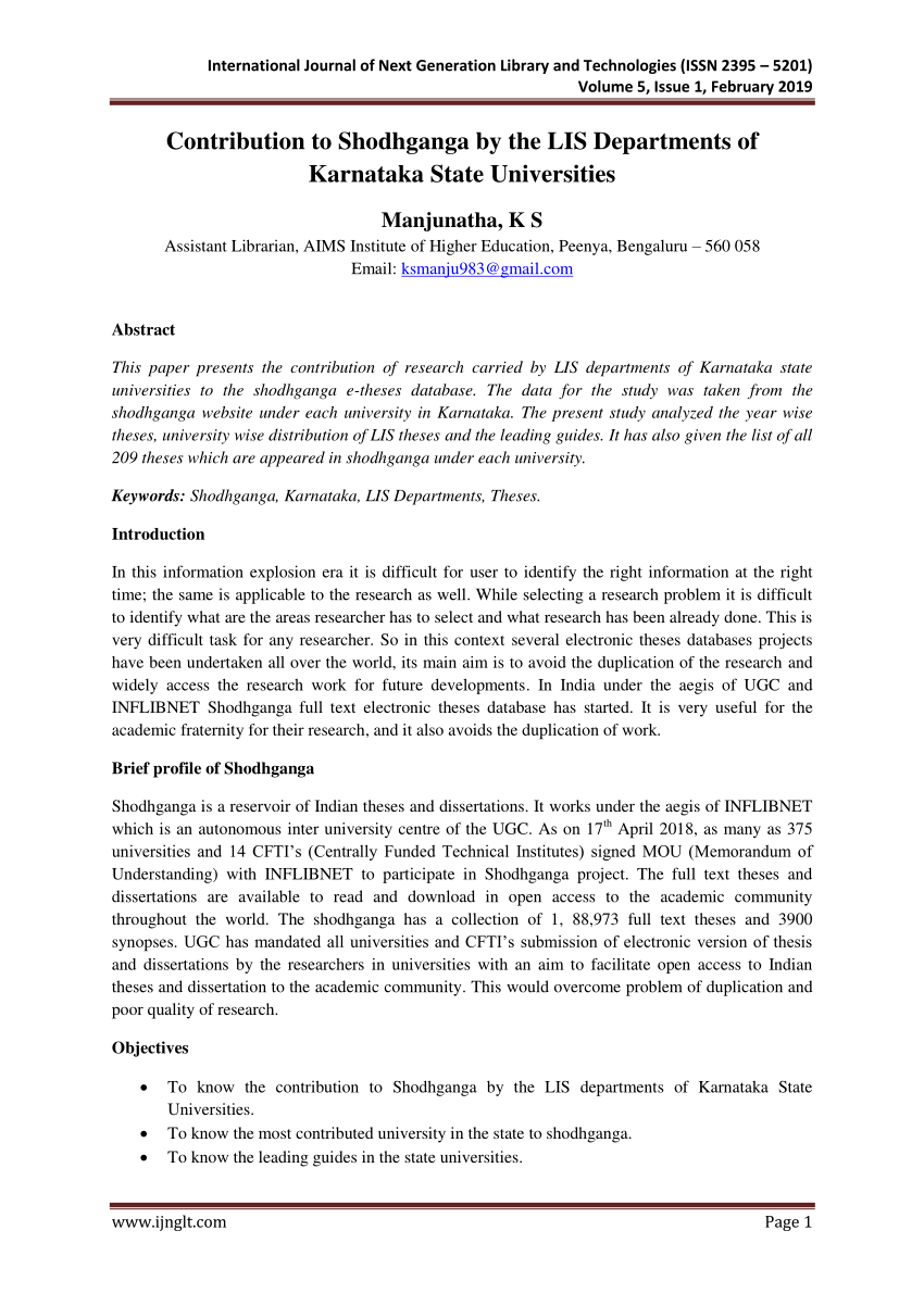 shodhganga research paper in sociology