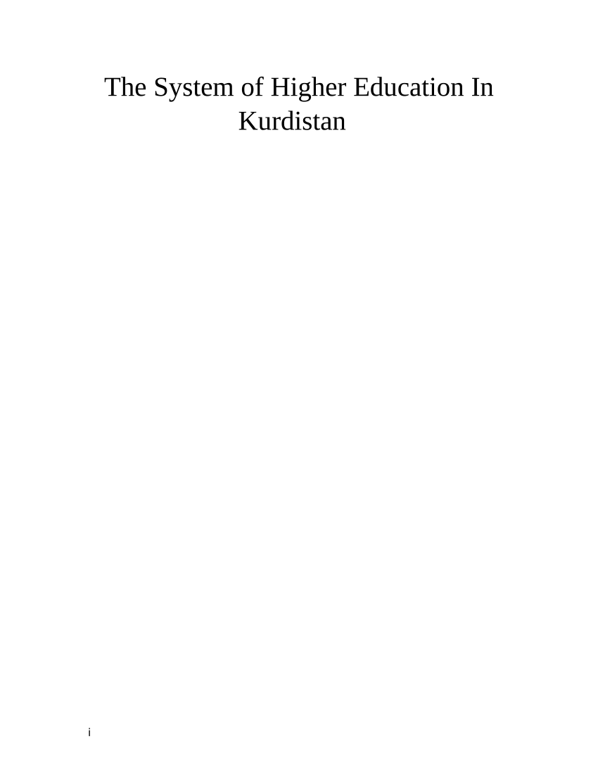 education system in kurdistan essay