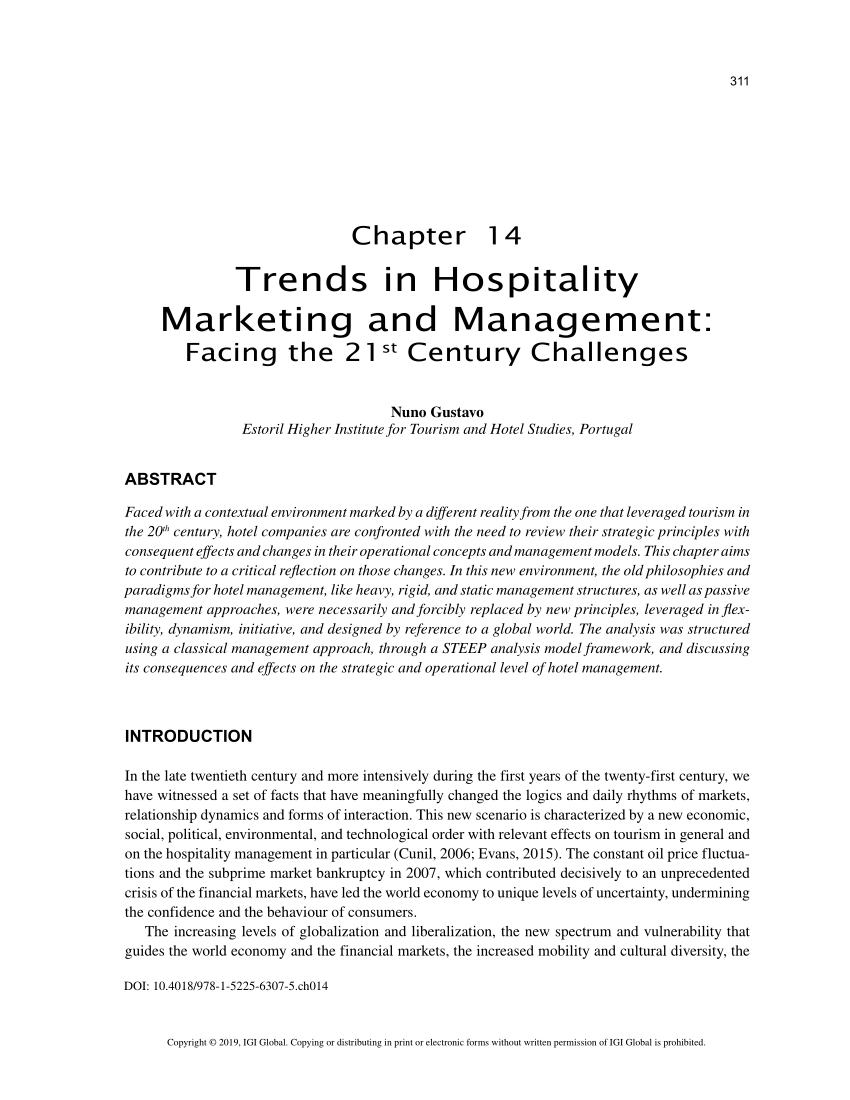 research paper about hospitality management pdf