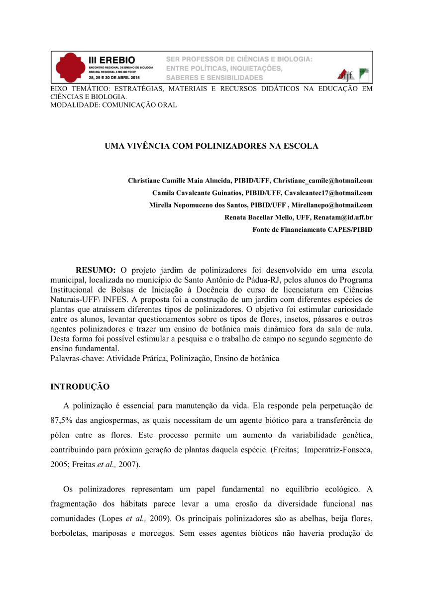 Processos de polinizacão - Melhoramento Vegetal