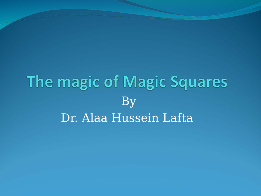 pdf-the-magic-of-magic-squares