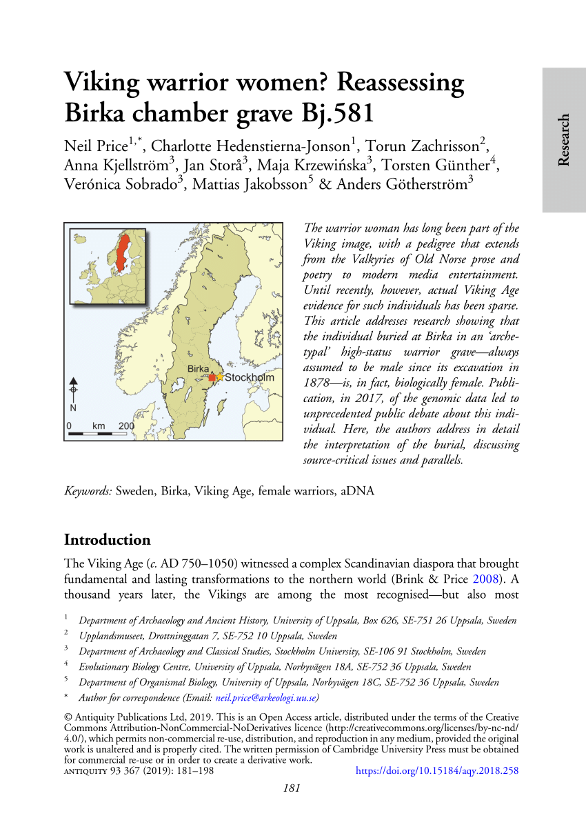 BJ581: Archaeological Evidence of Viking Shieldmaiden - BaviPower