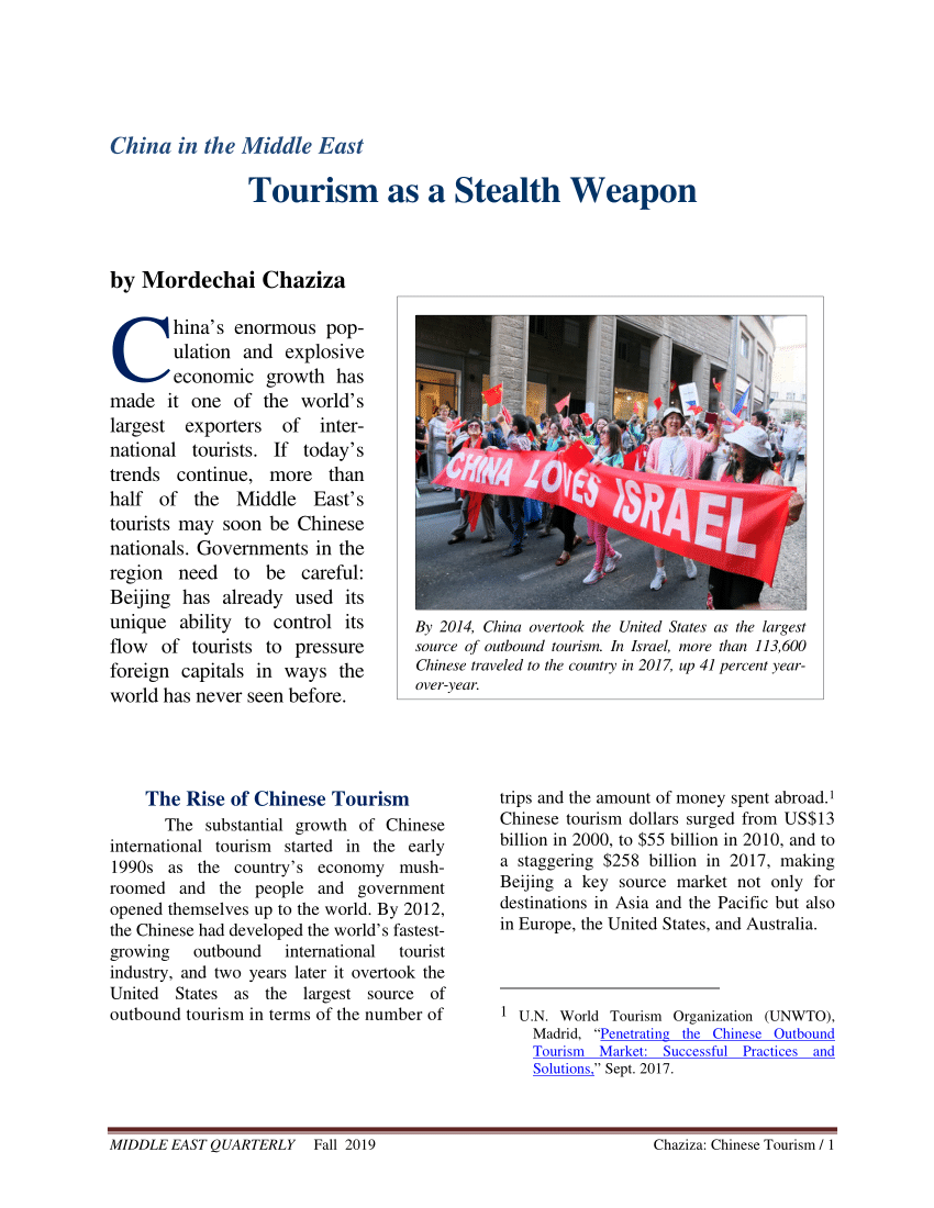 Pdf China S Counter Terrorism Policy In The Middle East